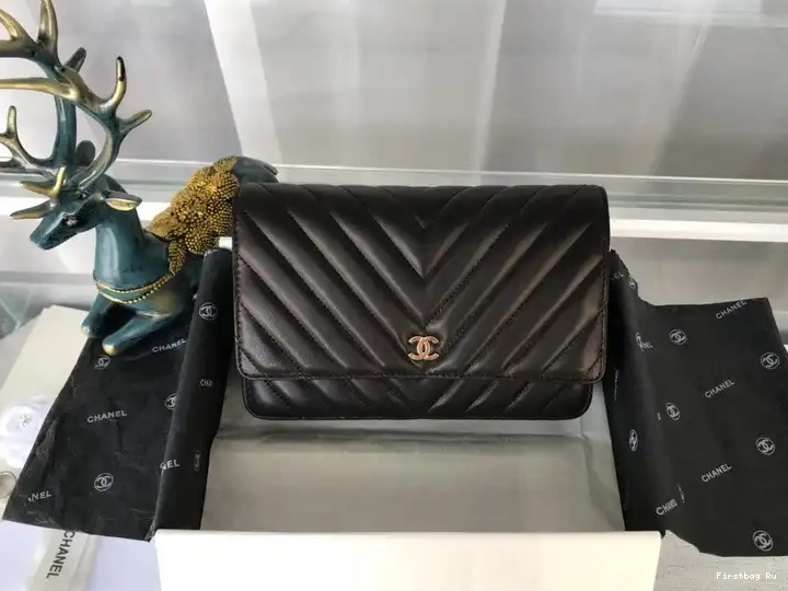 First Bag Ru Lambskin Gold Silver Flap With   CHANEL Bag Hardware 0621